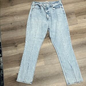 Abercrombie & Fitch Light Blue Straight Leg Jeans